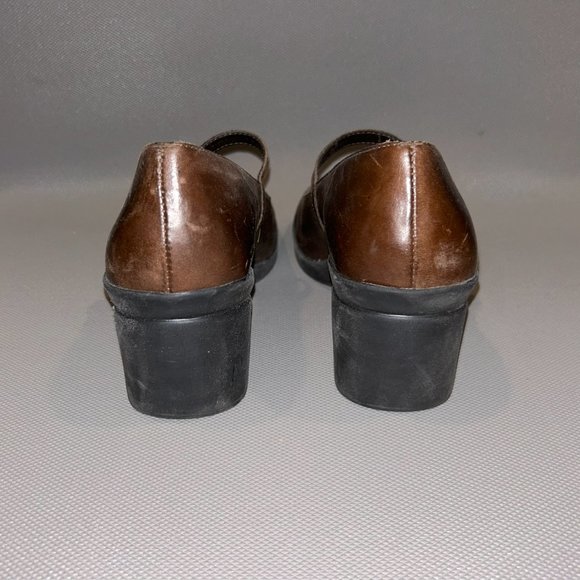Jessica Vintage Mary Jane Brown Wedges | Size 7 - Picture 5 of 7